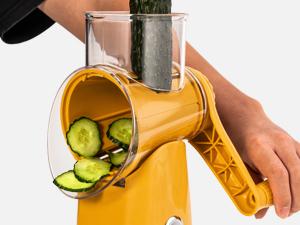 SUSTEAS Kitchen Shredder Multifunctional Cabbage Grater – BPA-Free 5-Blade Rotary Slicer – Portable & Dishwasher Safe for Vegetables, Cheese