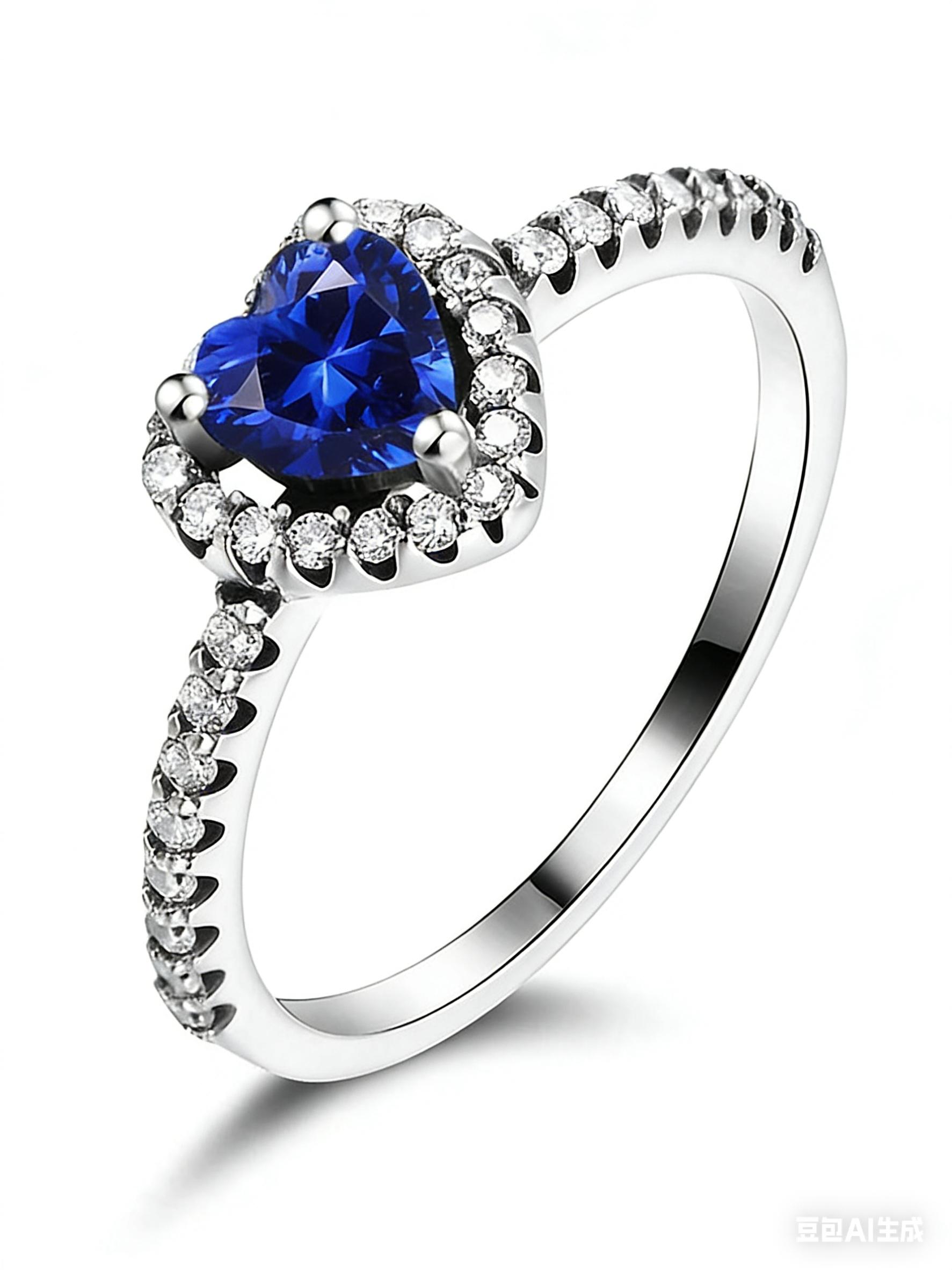 1 PC Elegant Zircon-encrusted Heart-shaped Zircon Ring for Women Fashion Jewelry for Festival Party Daily Clothing Decor Trendy Exquisite Wedding Engagement Promise Ring Ladies Anniversary Party Birthday Valentine's Day Festival Gift for Girlfriend