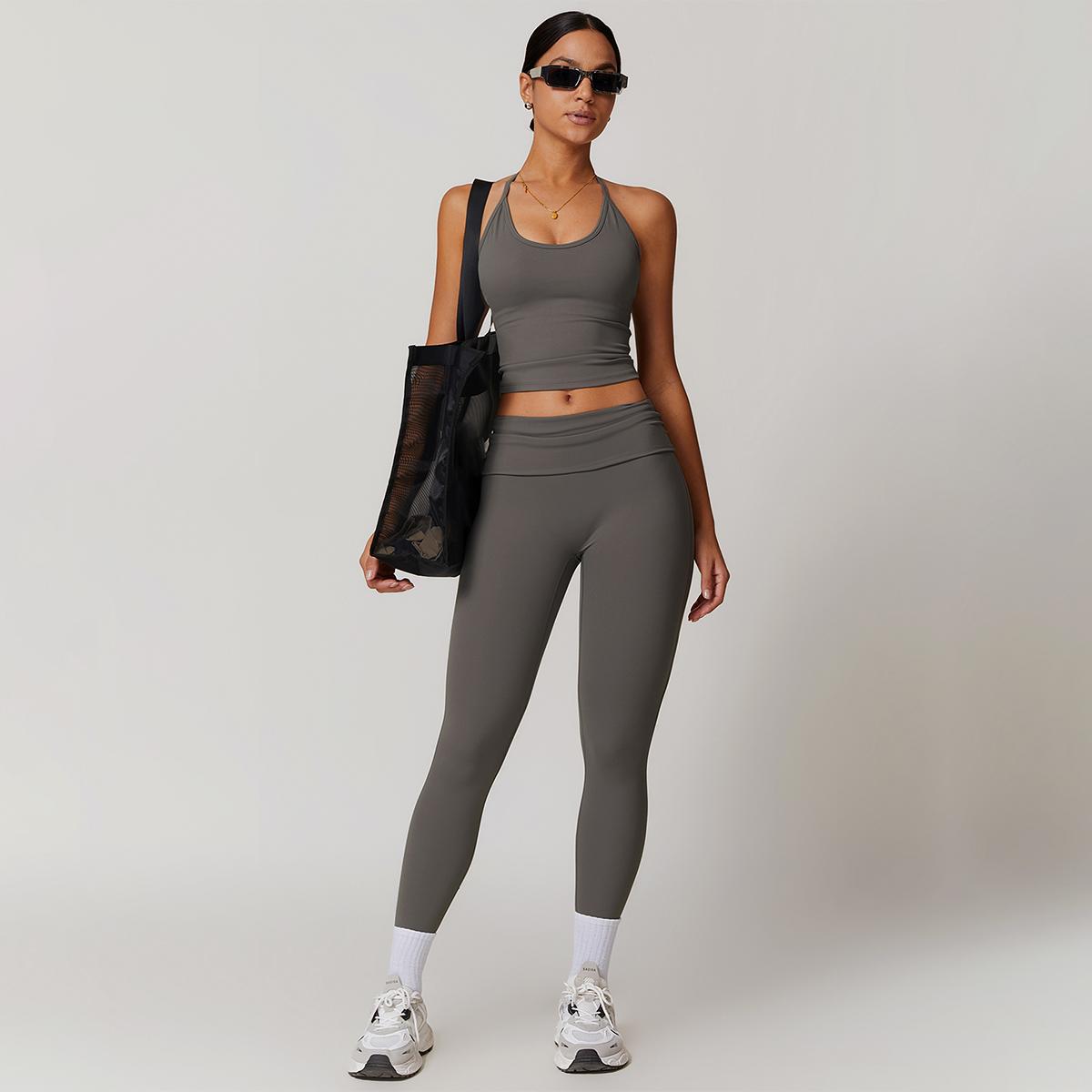 MASKERT Women's Yoga High Elasticity Tank Top Buttery Soft Home Commuting Activewear for Yoga Gym & Fitness