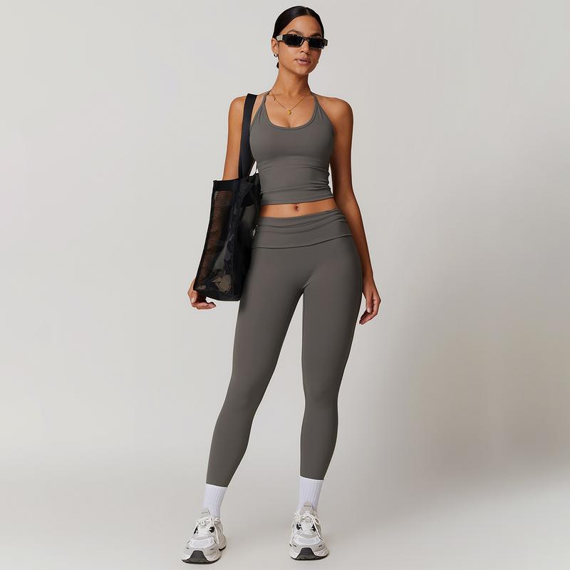 MASKERT Women's Yoga High Elasticity Tank Top Buttery Soft Home Commuting Activewear for Yoga Gym & Fitness