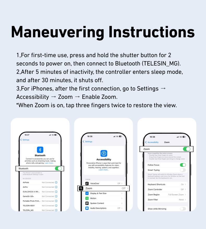 【TikTokShopBlackFriday】TELESIN Magnetic Phone Camera Grip with Wireless Shutter – DSLR-Style Handle for iPhone & Android, 1/4" Screw, Ergonomic Design, Perfect for Vlogging, Selfies, and Steady Shots, Compatible with iPhone 17