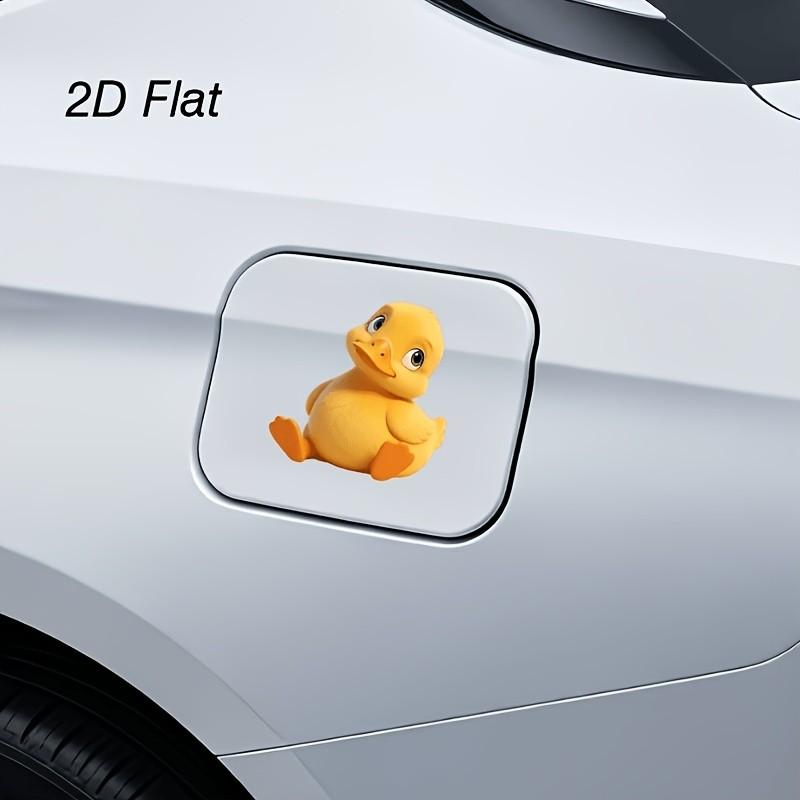 Cute Duck Heart Vinyl Sticker, Self-Adhesive, One-Time Use, for Cars, Trucks, Motorcycles, Windows, Walls, Glass, Metal, Ceramic
