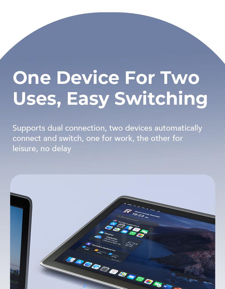 MINISO MS198 Clip-on Design Wireless Earphones Bluetooth 6.0 No-sense wearing HiFi Stereo Sound Audio Wireless Headphones for Music & Phone Calls IPX5 Waterproof Sports Earbuds for Running, Workout