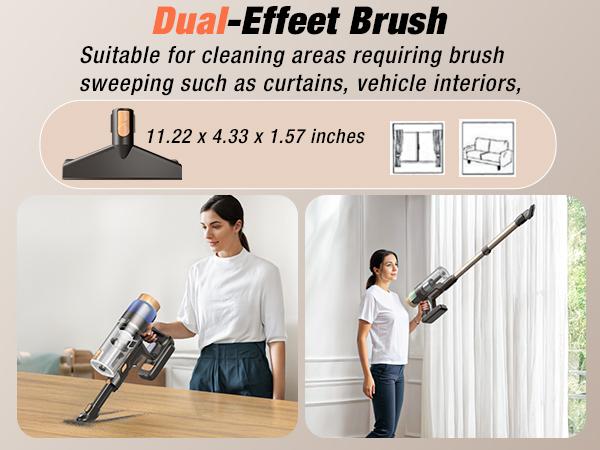 Cordless Vacuum Cleaner, 580W 48KPA, 70 Min Runtime, Touch Screen, High-Power Brush, Self-Standing with Wall Mount for Pet Hair & All Floors