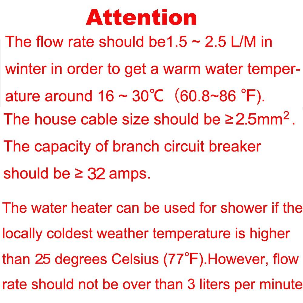 110v 3000w Instant Electric Water Heater, tankless, Under Counter, Ideal for Hand Washing, Energy Efficient, Compact Design