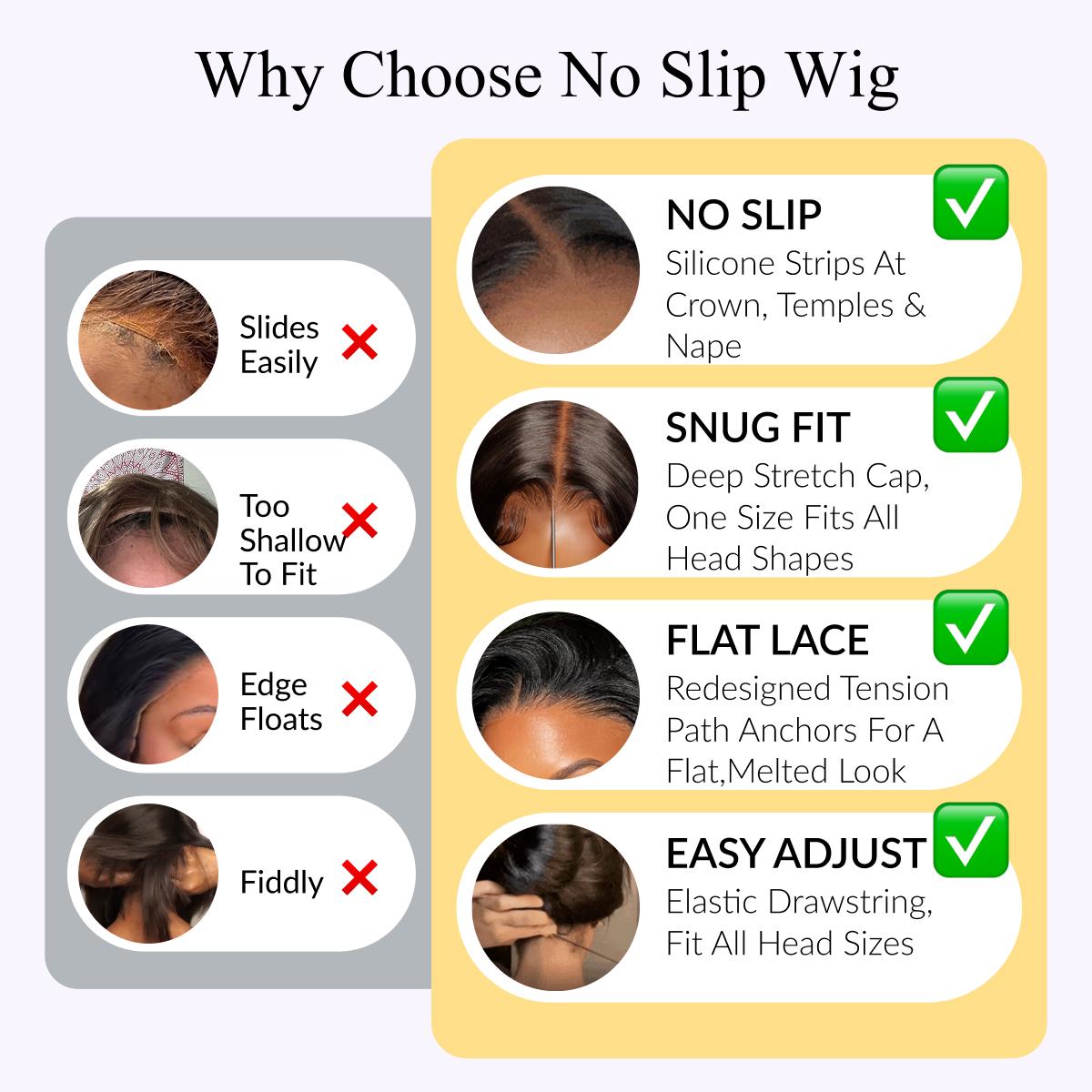 Lynee Monae’s style Sunber No Slip Water Wave 7x5 Pre-Cut Lace Glueless Human Wigs Wear Go Flawless Hold Natural Black Color 180% Density TikTokShopRestock FallFreshness