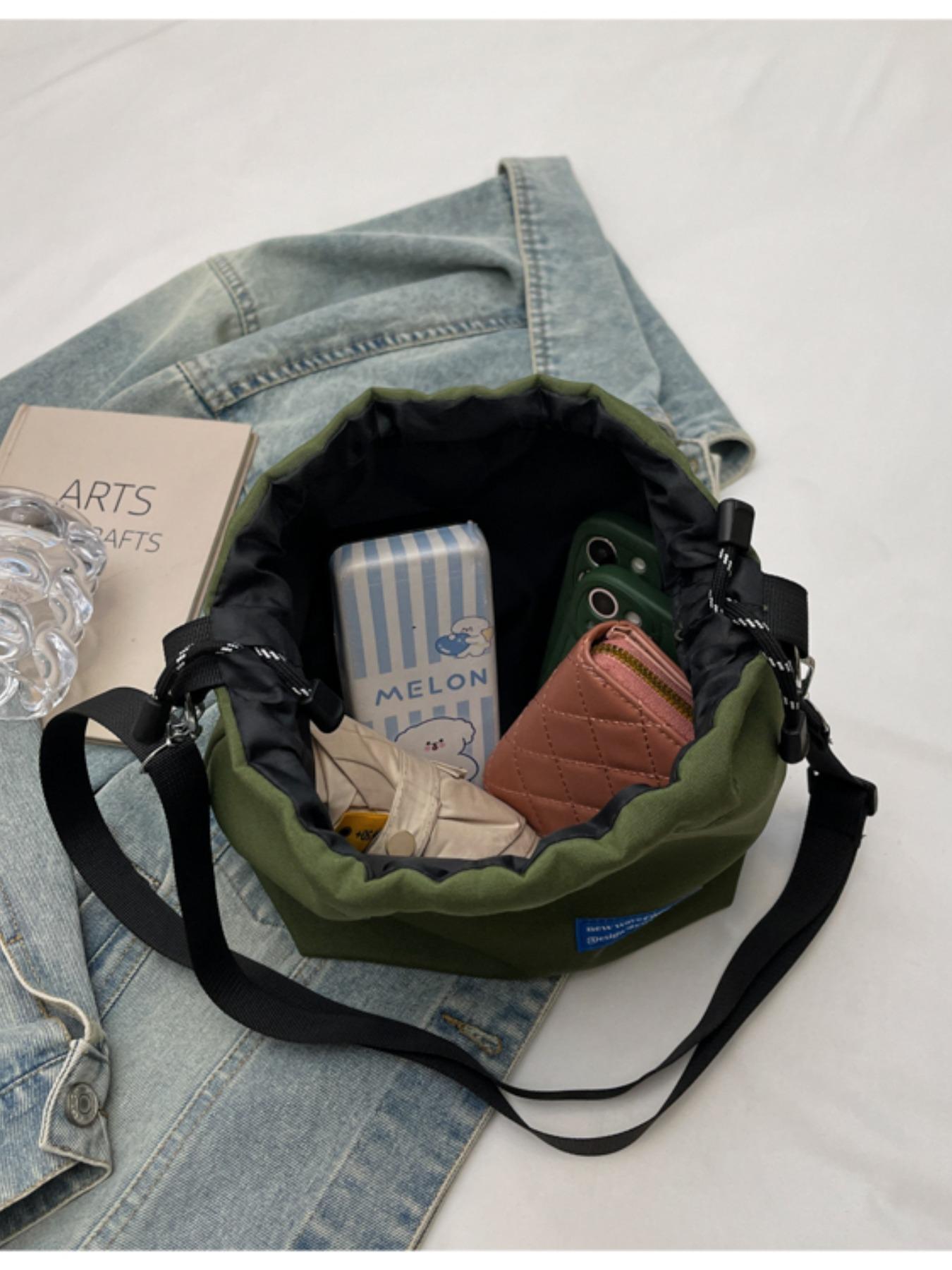 New Single Shoulder Crossbody Bag, Trendy Drawstring Bucket Bag for Men and Women, Unisex Small Versatile Waist Pack