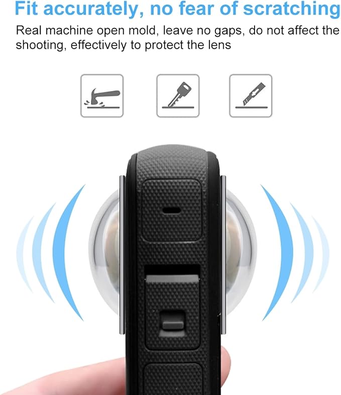 Insta360 X3 Action Camera Lens Protection Sticker, Scratch-Resistant Adhesive Lens Film, Compatible with Silicone Protective Case, Camera Accessories Insta360 X3 Action Camera Lens Protection Sticker, Scratch-Resistant Adhesive Lens Film, Compatible with Silicone Protective Case, Camera Accessories