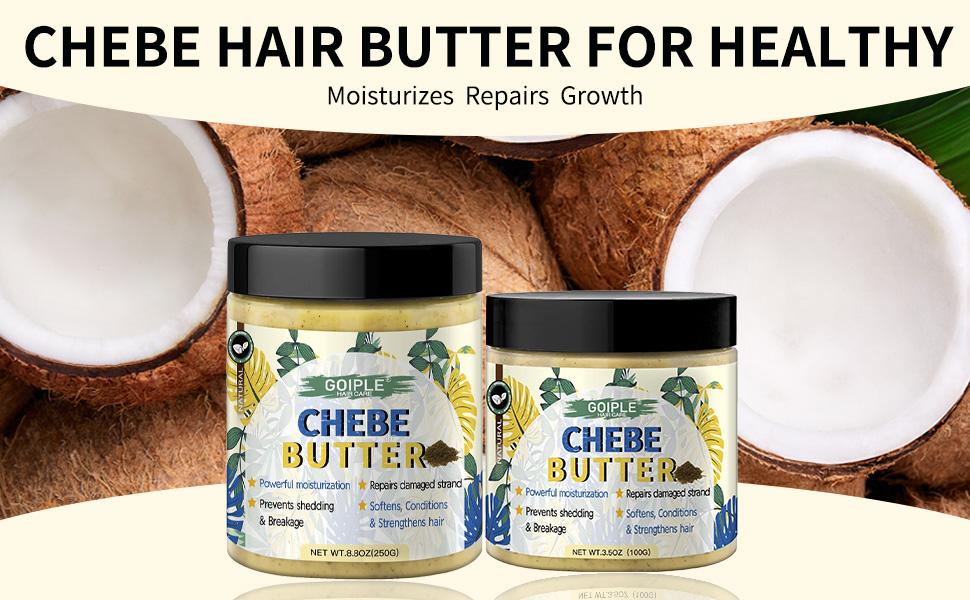 Chebe Butter Hair Growth & Thickening Deep Conditioner for Women Hair Natural Moisturizer Strengthening Nourishing Shampoo Haircare