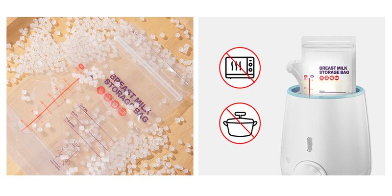 BPA-Free Breastmilk Storage Bags - 60 Pcs, 8 Ounce, Self-Standing with Pour Spout, Space-Saving Flat Profile, Ideal for Convenient Breastfeeding and Milk Storage, Refrigeration & Freezing