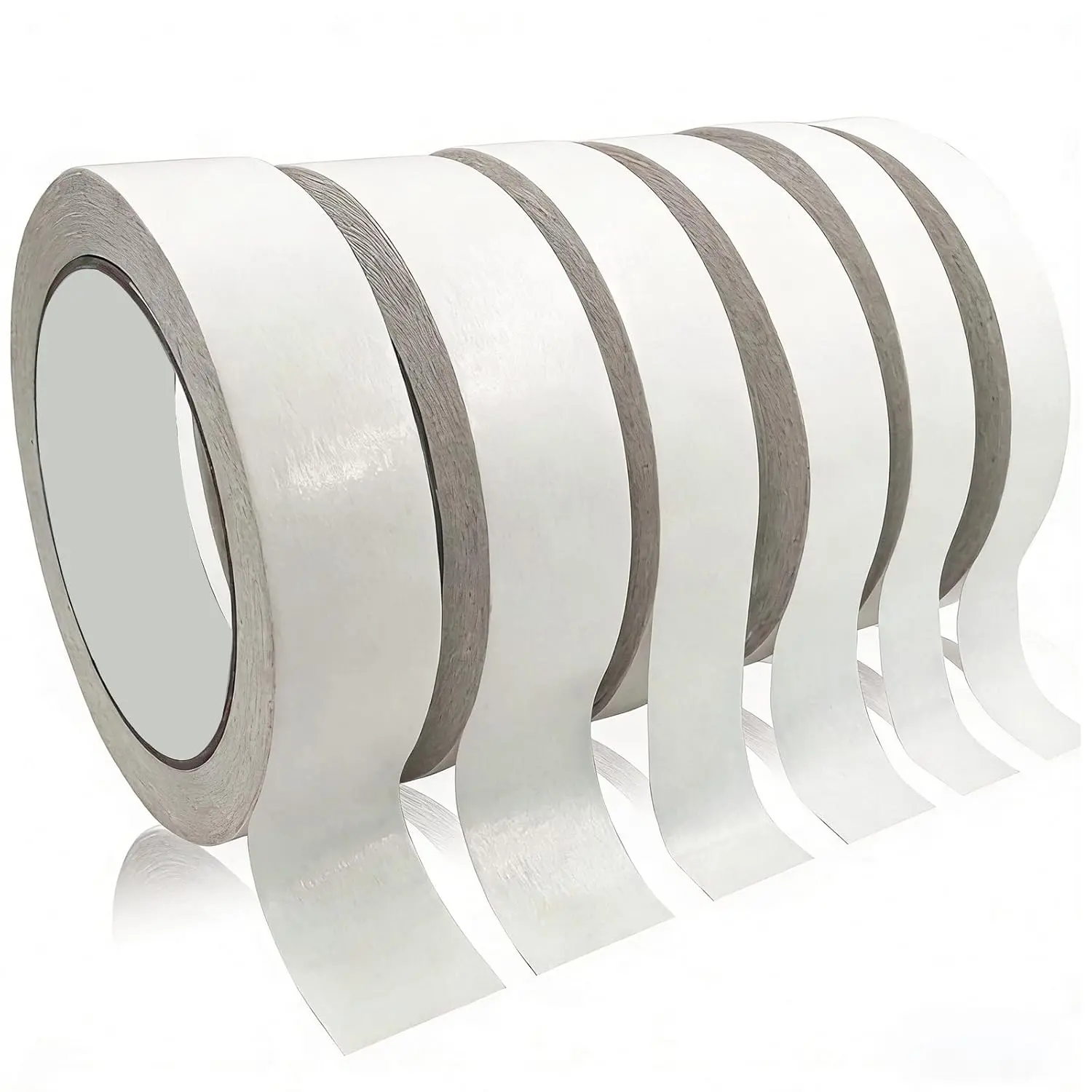 6 Roll 3 Sizes Double Sided Tape for Clothes, Hemming, Scrapbook Supplies | -by-Hand Heavy Duty Multi-Size Fabric Tape, Double-Sided Hem Tape for Clothing, Gifts Box, Scrapbooking