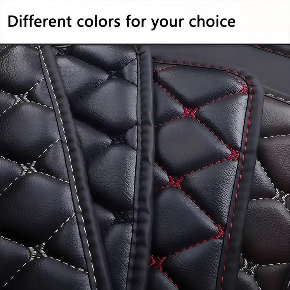 FOR Toyota Tacoma 2005–2015  Model Year PU Leather Full-Coverage Car Floor Mats, Left-Hand Drive [Exquisite Embroidery] Car Floor Mats, All-Weather Use, Modern Car Accessories, Car Floor Liners, Car Accessories