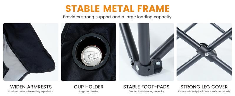 SLSY Oversized Heated Massage Camping Chair for Adults, 3-Level Heat & Massage Padded Folding Outdoor Sports Chair with Storage Pocket for Camping,Games,Christmas Party SLSY Oversized Heated Massage Camping Chair for Adults, 3-Level Heat & Massage Padded Folding Outdoor Sports Chair with Storage Pocket for Camping,Games,Christmas Party