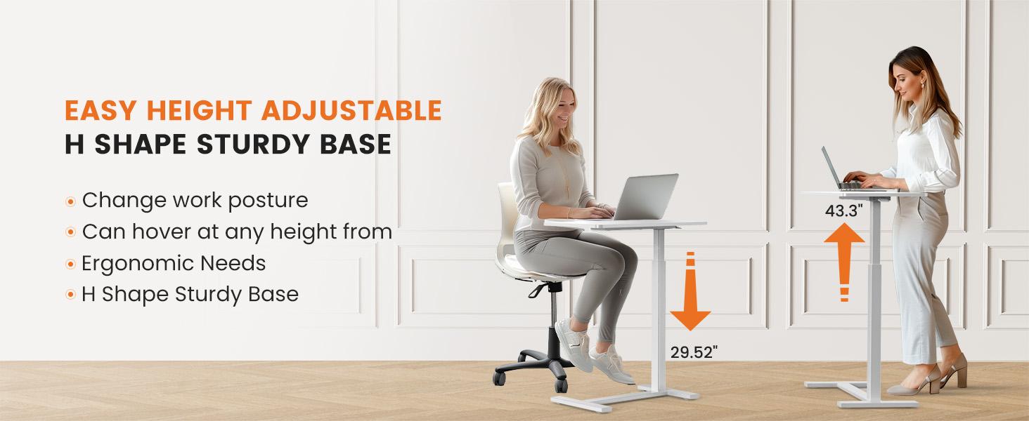 Rolling Overbed Table,Adjustable Bedside Desk with Wheels,Mobile Laptop Table for Working Studying Eating at Home or Bedside Rolling Overbed Table,Adjustable Bedside Desk with Wheels,Mobile Laptop Table for Working Studying Eating at Home or Bedside