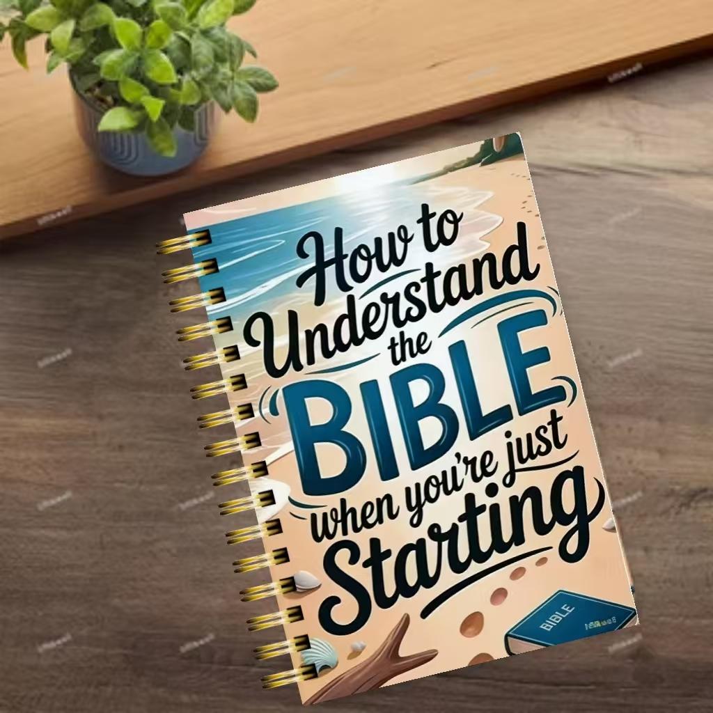 Bible Study Plan Guide, 52 Week Cycle, Includes Registration, Reading, Prayer, Exploring Bible Power, Spiral Bound Planner, Bible Journal, Size 13.97x21.08 Cm