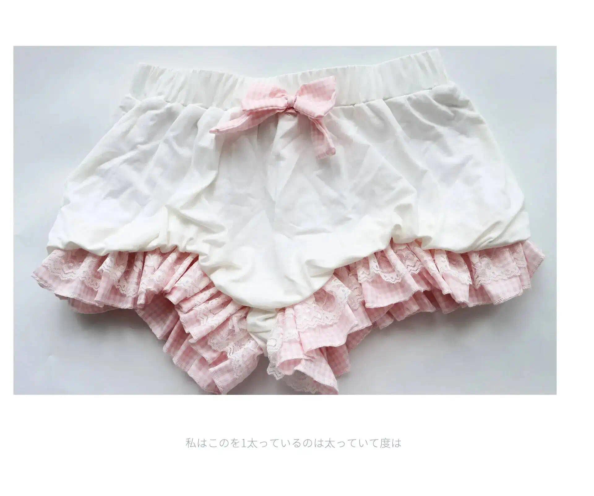 Role Play Costume Bowknot Lace Top Flower Set Lolita Cute Girl Kawaii French Maid Sweet Sexy Pajamas