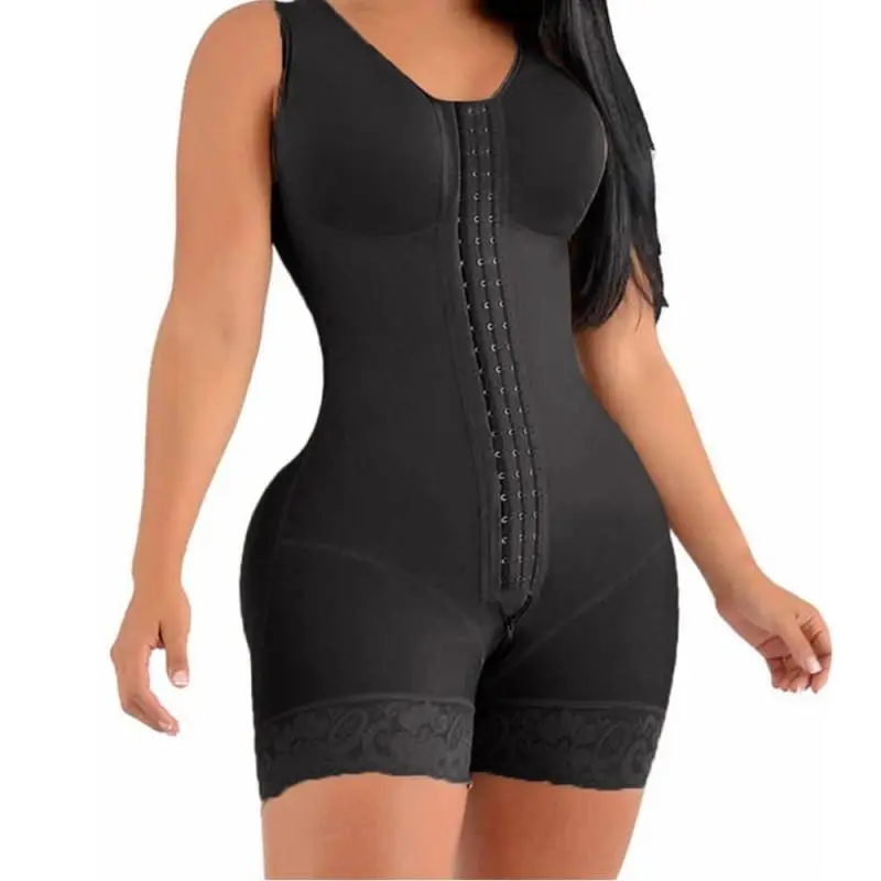 Full Body Shaper High Compression Shapewear Girdle With Brooches Bust For Postpartum Slimming Sheath Belly   Slimming