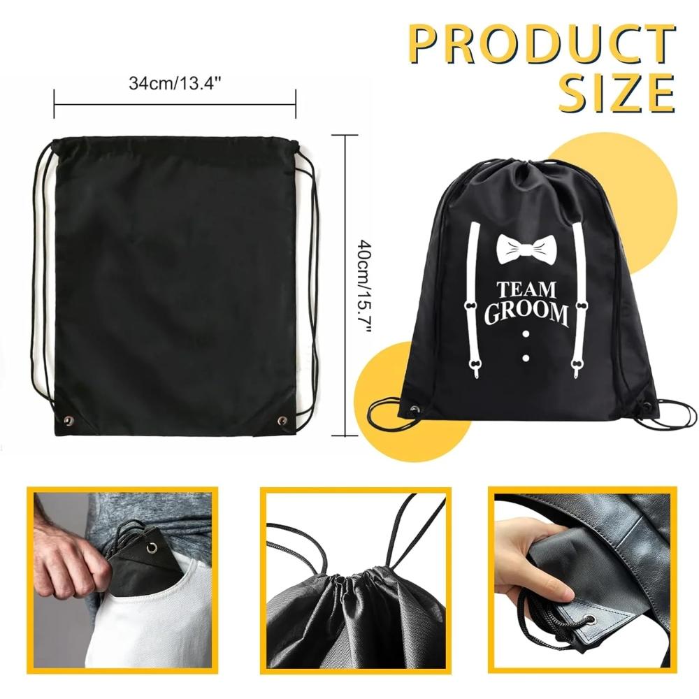 groom and Groomsmen Storage bag Proposal bags Groom Crew Bag Groomsmen gift Drawstring Bag for Bachelor Party groom to be item