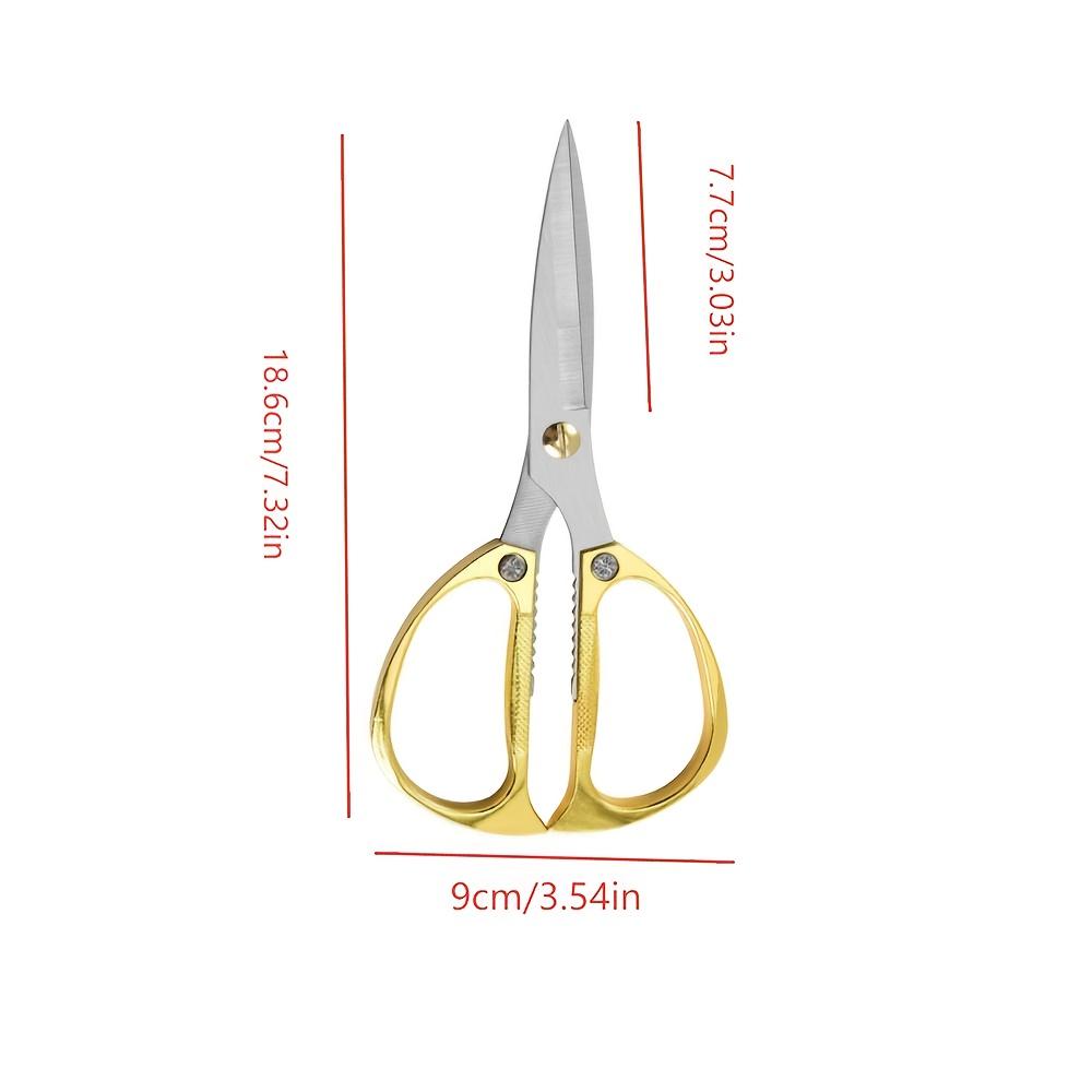 Premium Stainless Steel Heavy-Duty Scissors, Anti-Slip Handles, Sharp Blades for Fabric, Paper, DIY Crafts, Durable Household Shear, Craft Cutting Tool