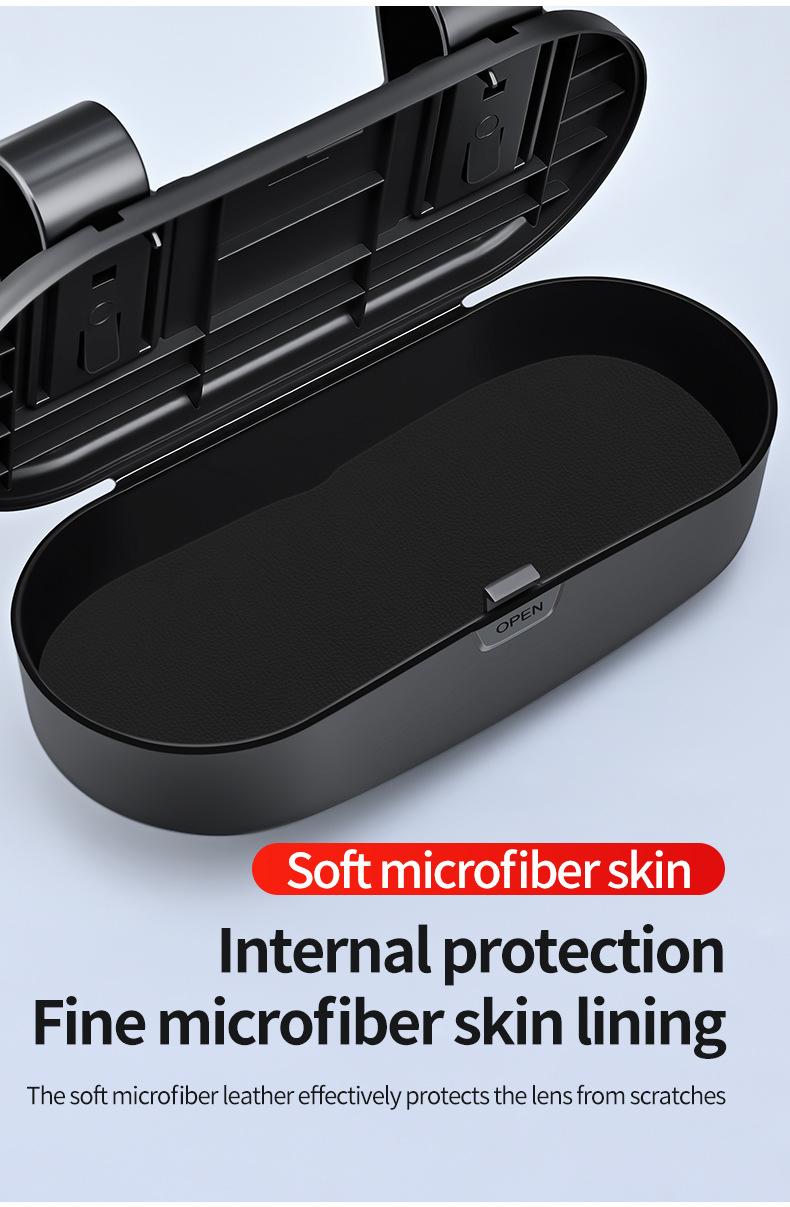 Portable Sunglass Clip, Durable Abs Material, Universal Car Sunglass Holder, //, Vehicle Eyewear Organizer