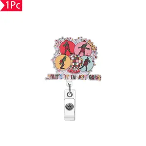 Obsessed Grinch Christmas Sparkly Badge Reel, Funny Festive ID Clip, Perfect for Holiday & Humor Fans, Viral Tiktok Pick