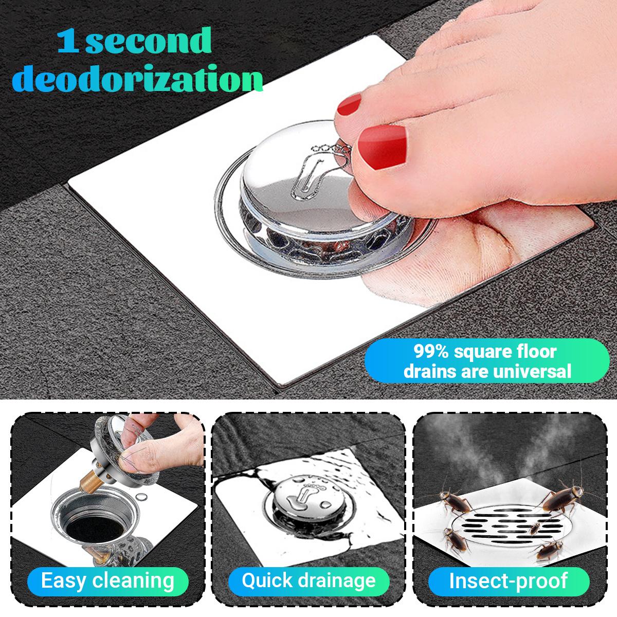 Full Copper Body Pop-Up Drain, High-Density Anti-Odor Design, Efficient Ventilation & Leak-Proof Construction, Universal Fit for Bathroom Use