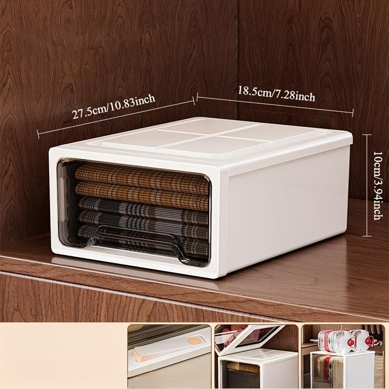 Drawer Storage Cabinet, No Assembly Required, Stackable Clothing Organizer, Multi-Functional Large Capacity, for Bedroom and Living Room