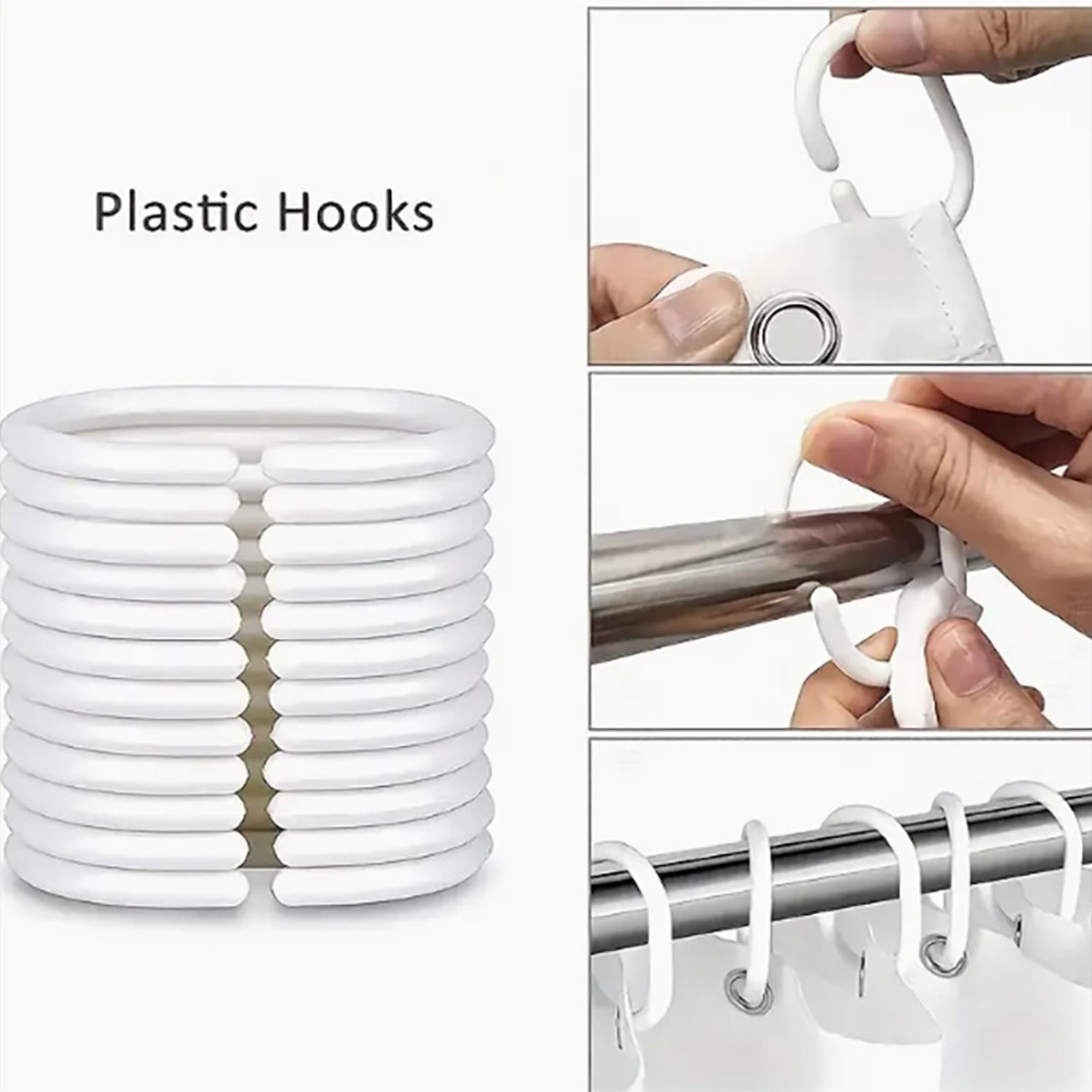 Elephant Pattern Bathroom Accessories Set, Shower Curtain, U-Shaped Toilet Pad, Long Rectangle Mat, Toilet Seat Cover, Fashionable Bath Decor