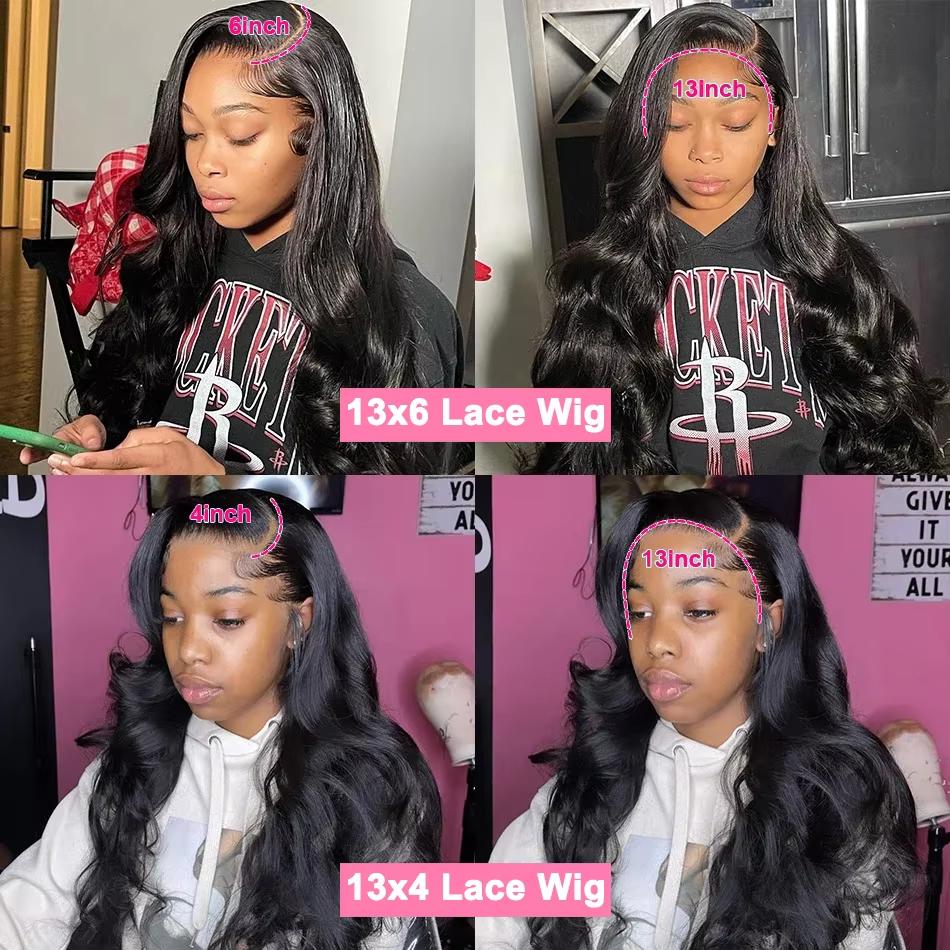 Bling Hair 180% Density 13x6 HD Lace Front Wigs Body Wave 13x4 HD Lace Frontal Wig Human Hair Wigs Pre Plucked For Women