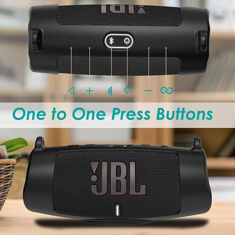 For JBL Charge 6 Waterproof Portable Bluetooth Speaker Silicone Case,Soft Protective Sleeve Cover with Shoulder Strap for JBL Charge 6 Speaker，This product comes with a protective case and a speaker.  VanLife Outdoor speaker