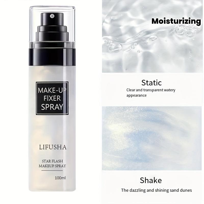 Ounce Star Flash Quick-Dry Setting Spray - Brightening, delicate and high-gloss, long-lasting oil control, sweat-proof and moisturizing without makeup removal