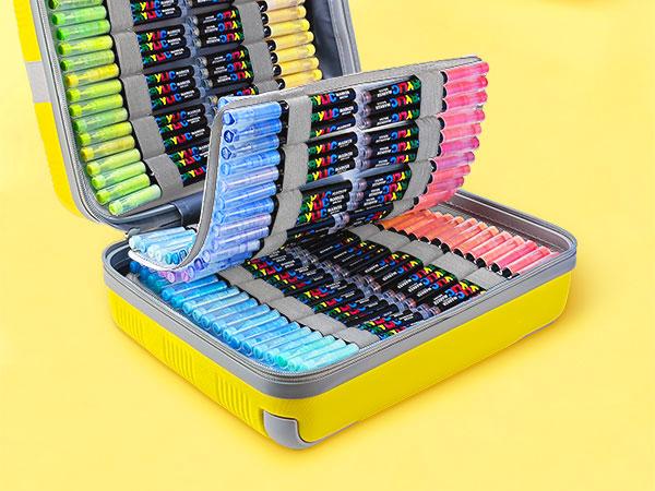 360 Color Acrylic Paint Soft Tip Marker Set, Acrylic Marker Pen, Waterproof Quick Dry Markers, Creative DIY Drawing Graffiti Stickers Poster, Art Design Gift Stationery