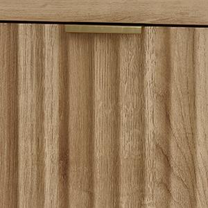 FUSOU Night Stand with Charging Station, Large LED Nightstand with Drawer and Storage Shelf, Lighting Modes Adjustable, Modern Deals for you Days Wood Nightstand Side Table End Table for Bedroom, Living Room, Oak