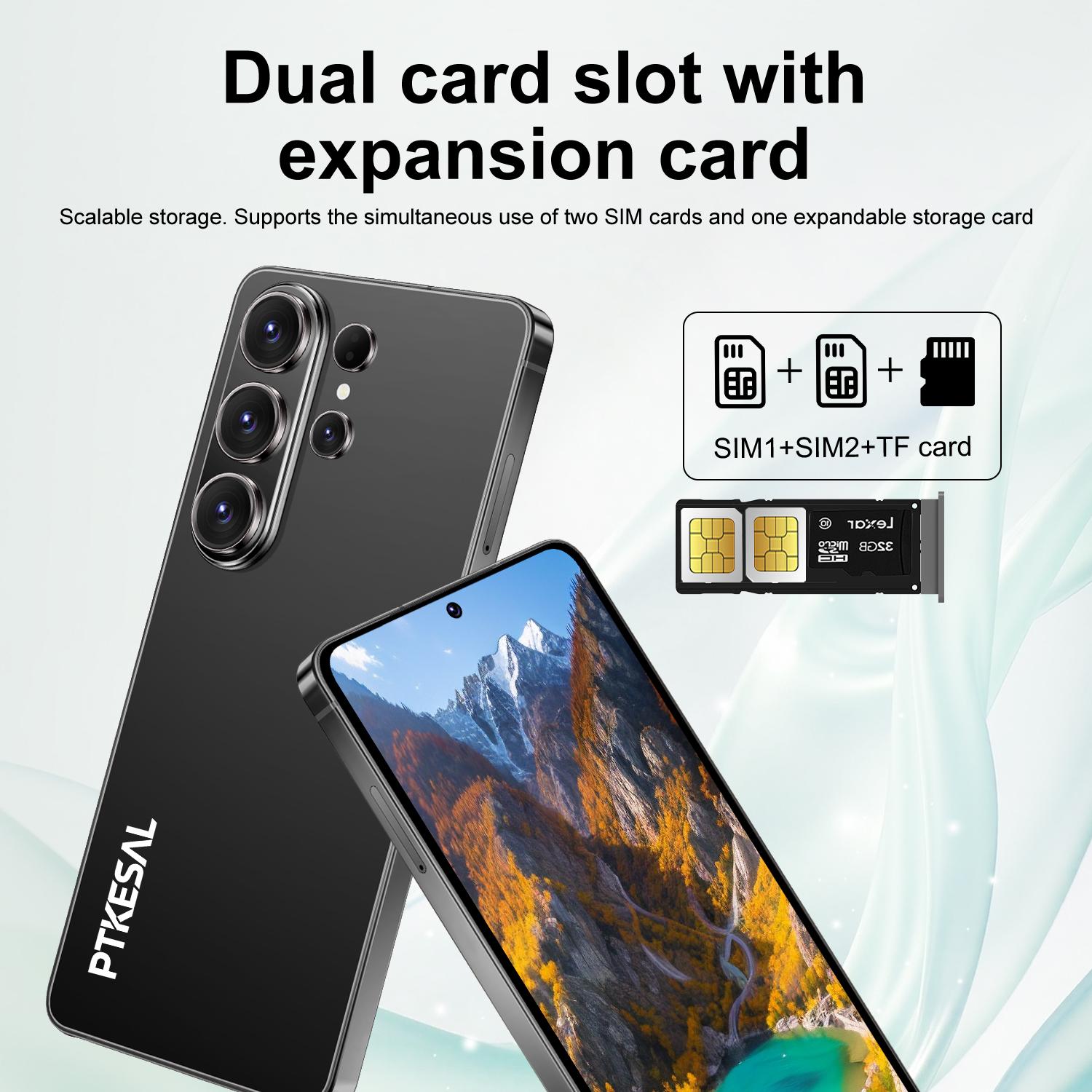 Ptkesal-26 Ultra 4g Large Screen Smartphone, 3gb RAM + 32GB Storage, 6.75-Inch Display, Dual Sim, Face Recognition, 4100mah Battery, 5+13mp Camera