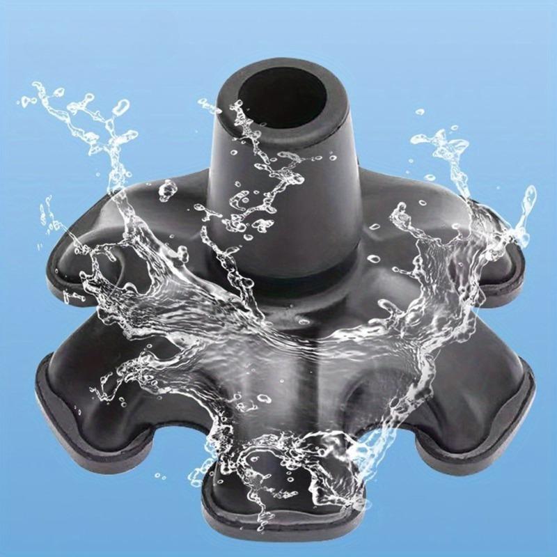 1pc Replacement Cane Tips Portable 6 Support Self-Standing Walking Cane Tips Folding Canes Universal Rubber Foot Hiking Gear Hiking Essentials