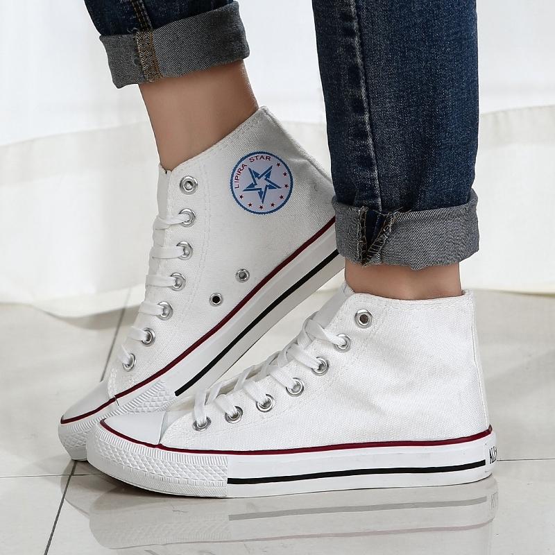 Unisex High Top Canvas Shoes, Classic Design, Versatile All-Season Footwear, Suitable for Various Occasions, Comfortable and Stylish