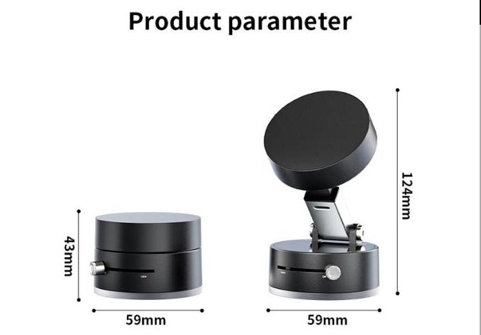 Joytutus 360° Rotatable Vacuum Suction Car Phone Holder Universal for Apple & Android with Powerful Suction GPS Navigation Hands-Free Calls Compact Design