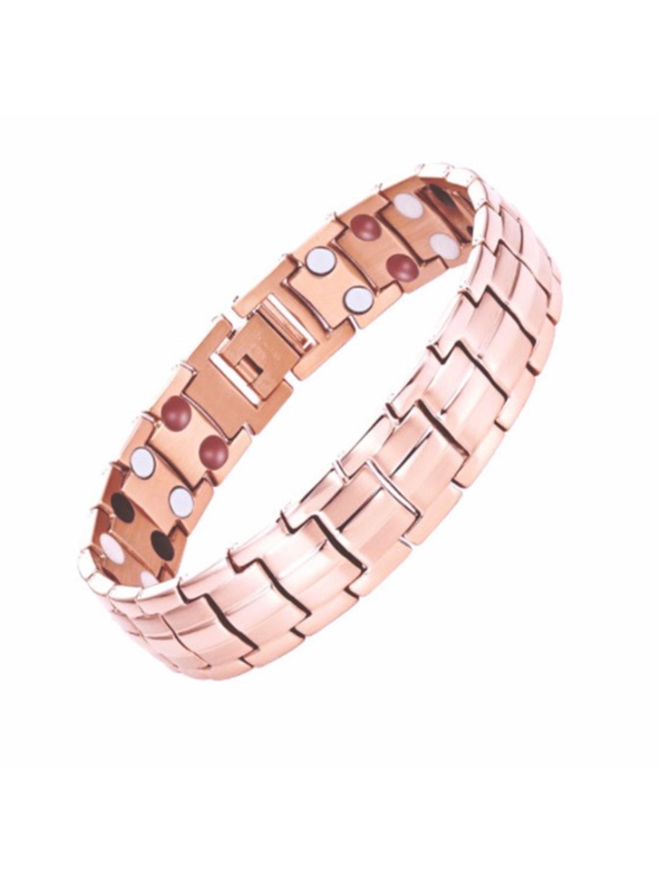 New European and American detachable double-row magnetic stone bracelets for men and women, 15mm couple bracelets