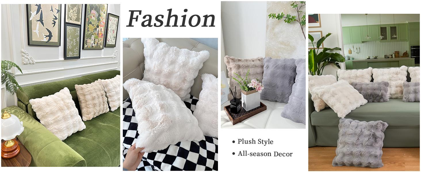 20x20 Pillow Covers Set of 2 Throw Pillows Covers for Couch Plush Decorative Pillowcase for Farmhouse Sofa Pillow Cover Cream White 20x20 Pillow Covers Set of 2 Throw Pillows Covers for Couch Plush Decorative Pillowcase for Farmhouse Sofa Pillow Cover Cream White
