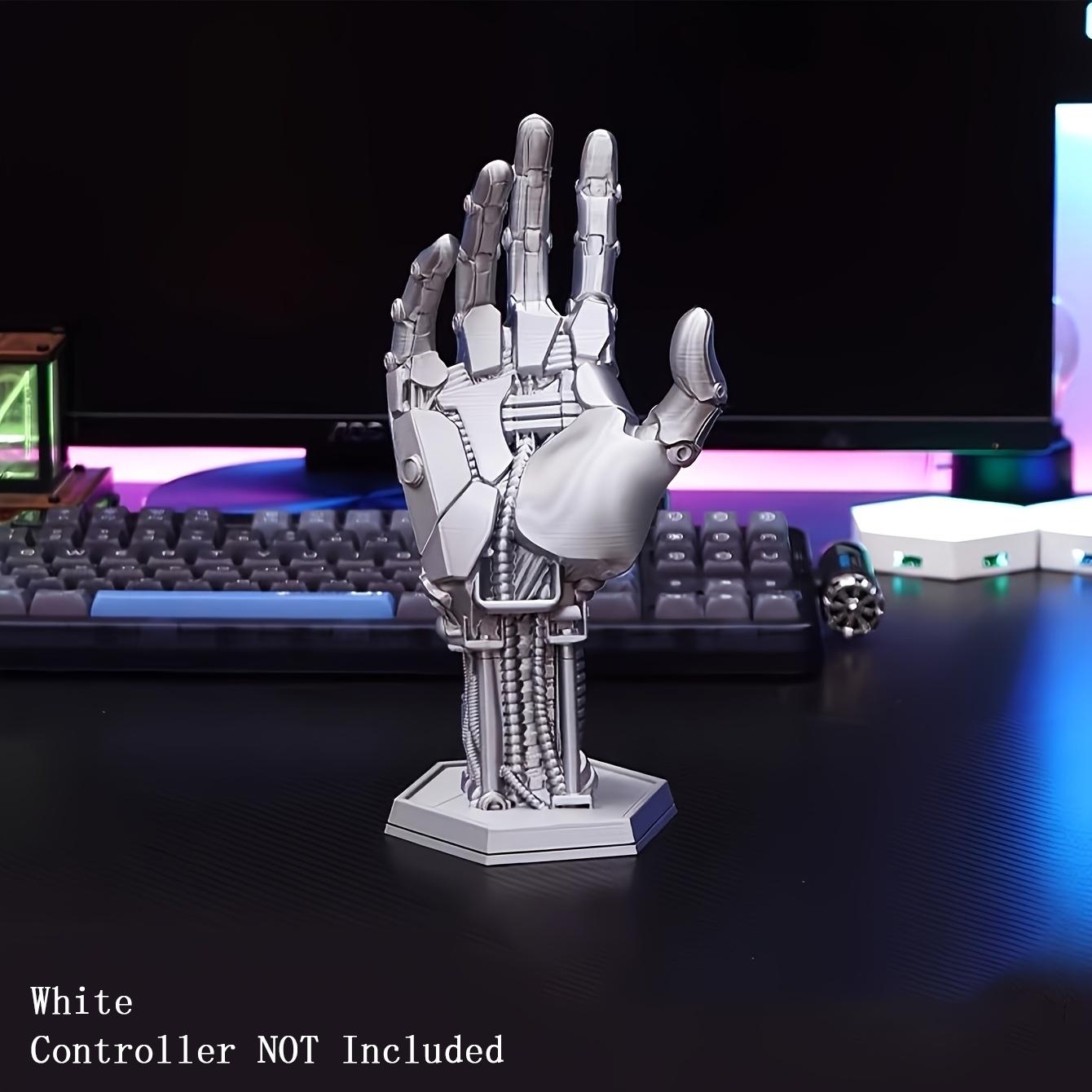 1PC Cyberpunk 3D Printed Game Controller Stand 🕹️ - Adjustable ABS Desk Organizer for Controllers/Phones, Multi-Functional Gamer Accessory, Aesthetic, Black Friday Deal: Ideal Halloween & Back-to-School Gift 🎁