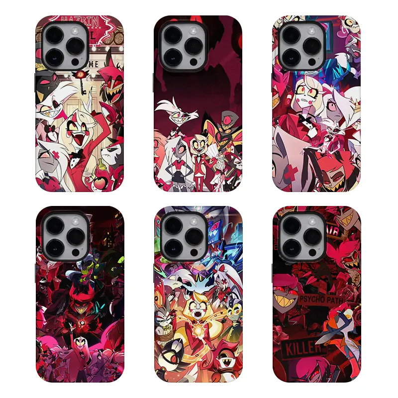 H-Hazbin Hotel Season 2 Phone Case,Hazbin Hotel Phone Case,for iPhone 17 16 15 14 13 12 11 and for Samsung S26 25 24 23 22 21,Gift For Fan,Shockproof Durable Design,for iPhone 17 pro max,hazbin hotel merch,cool phone case