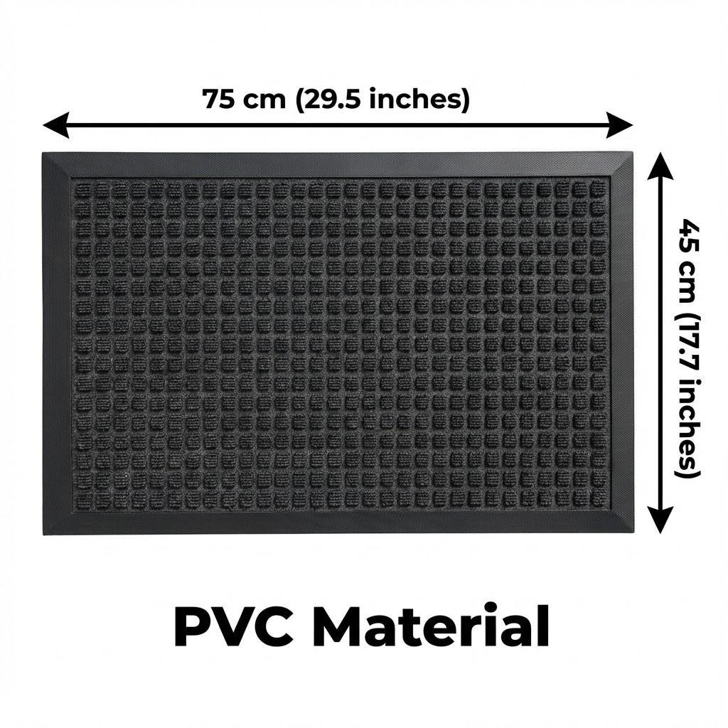 Outdoor Entrance Mat, Indoor Outdoor Universal Door Mat, Anti-Slip Dust Collector, PVC Material, Fade-Resistant, Easy Clean, Courtyard/porch