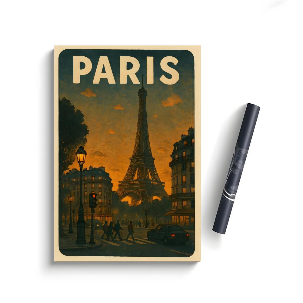 E-Eiffel Tower Poster Bedroom Home Decor Art Poster Perfect Gift for Family and Friends