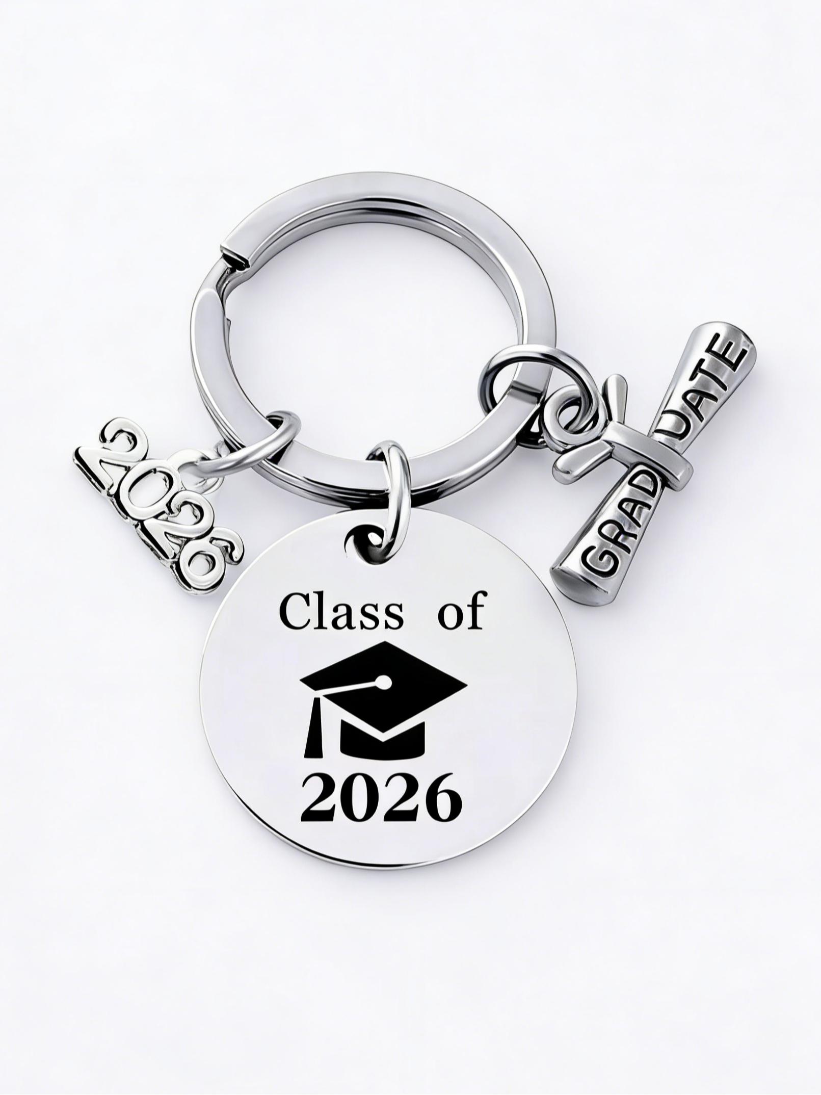 Class of 2026 Graduation Keychains Keyring Graduation Party Favors Gifts