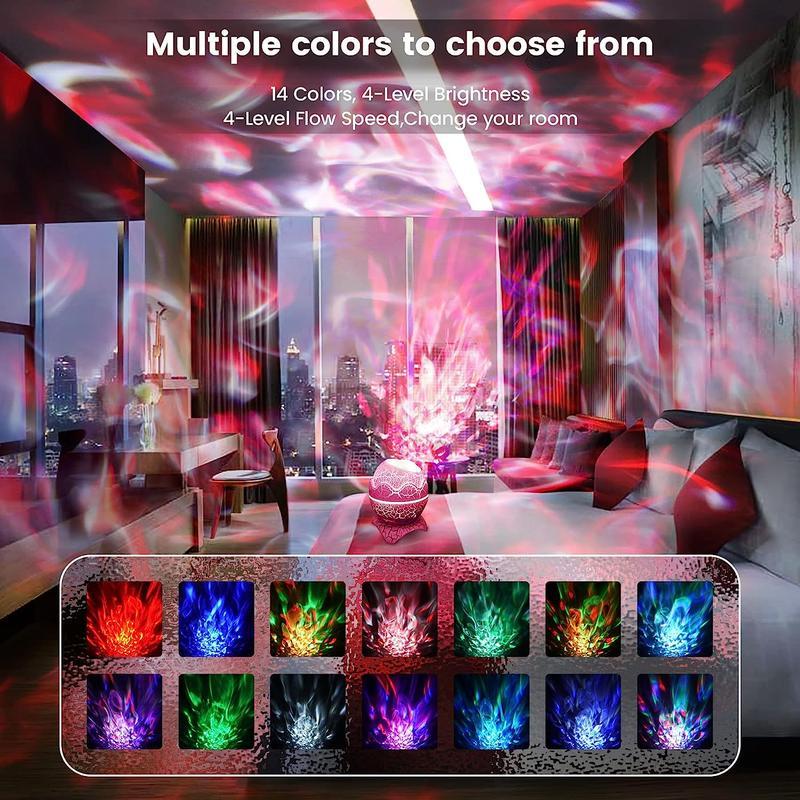 Galaxy Star Projector Night Light, Dinosaur Egg Shaped Galaxy Star Projector Night Lamp with Timer, Aurora Projector Lamp with Multiple Light Effects & Soothing Sounds, Creative Projection LED Light for Party