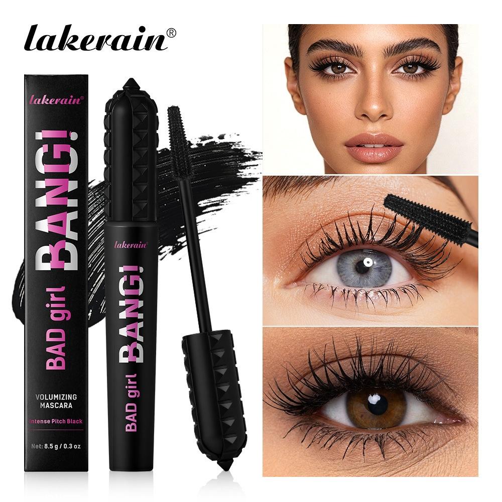 Long Lasting 2counts Volumizing Mascara, Waterproof Smudge-Proof, Lightweight, Spiral Brush, Ideal for Sparse/short Lashes, Women's Makeup