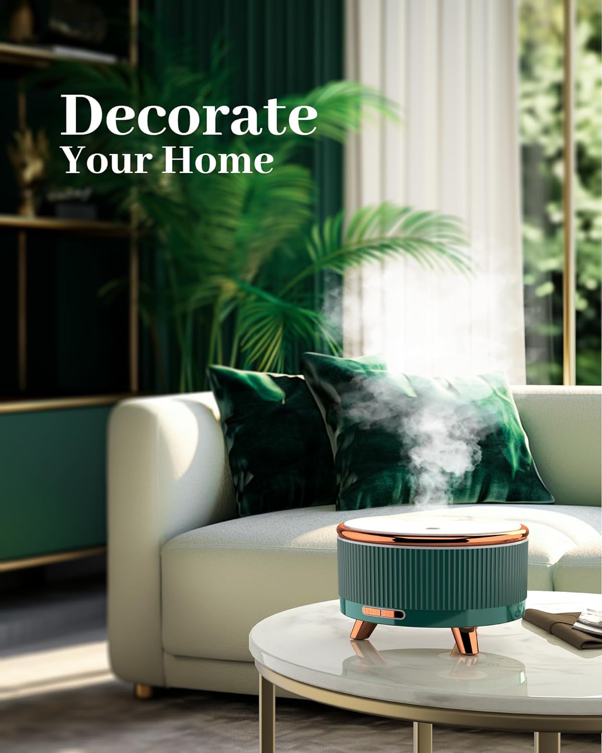 500ML Large Capacity Aromatherapy diffuser, Essential Oil Diffuser, Ultrasonic Aromatherapy Machine With 7 Color LED Lamp, With Remote Control, Cold Mist Humidifier, Timing Spray, Automatic Shutdown