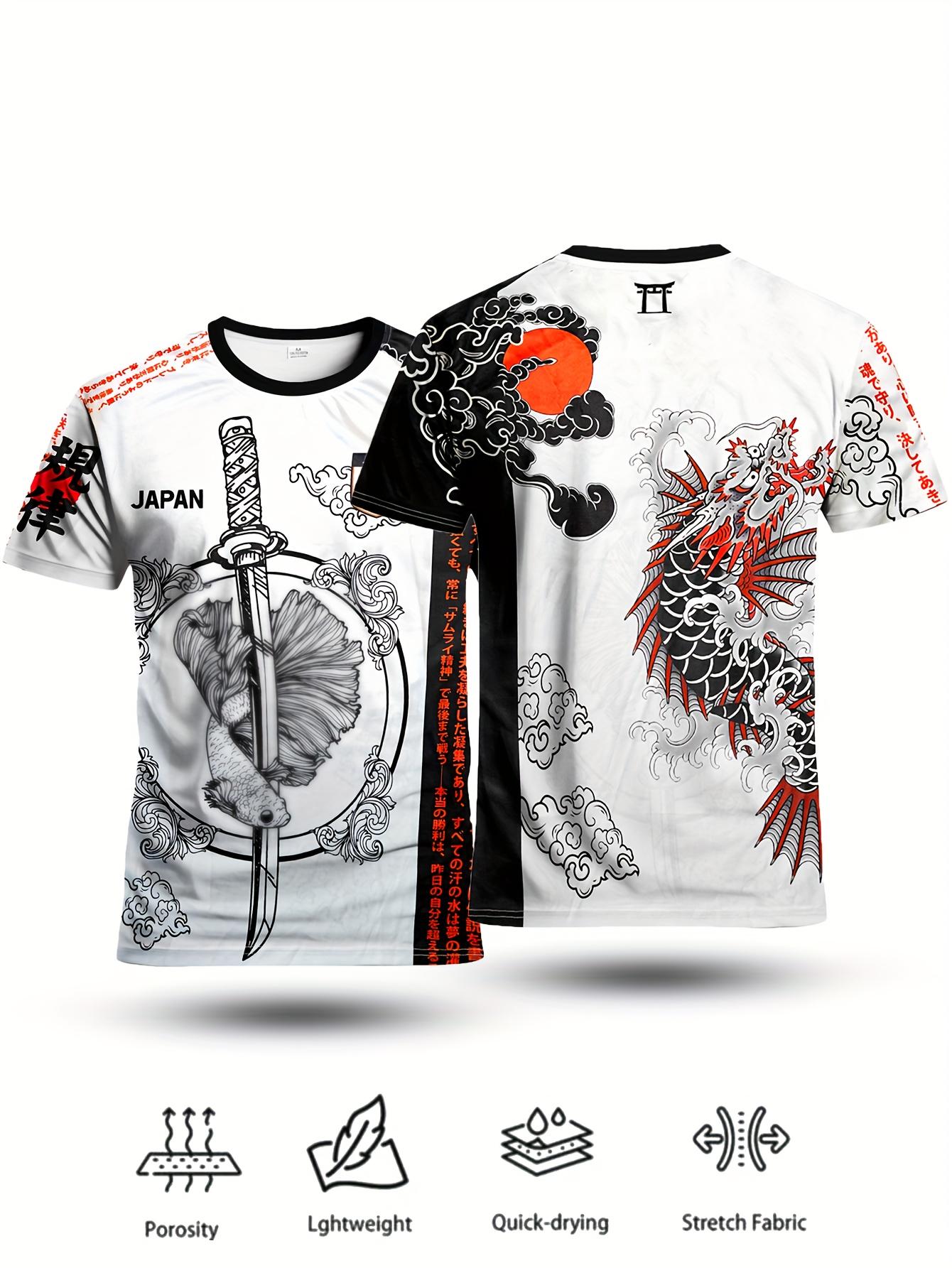 Japan Samurai Sword Soccer Jersey Anime Bushido Football Fan Streetwear T-shirt