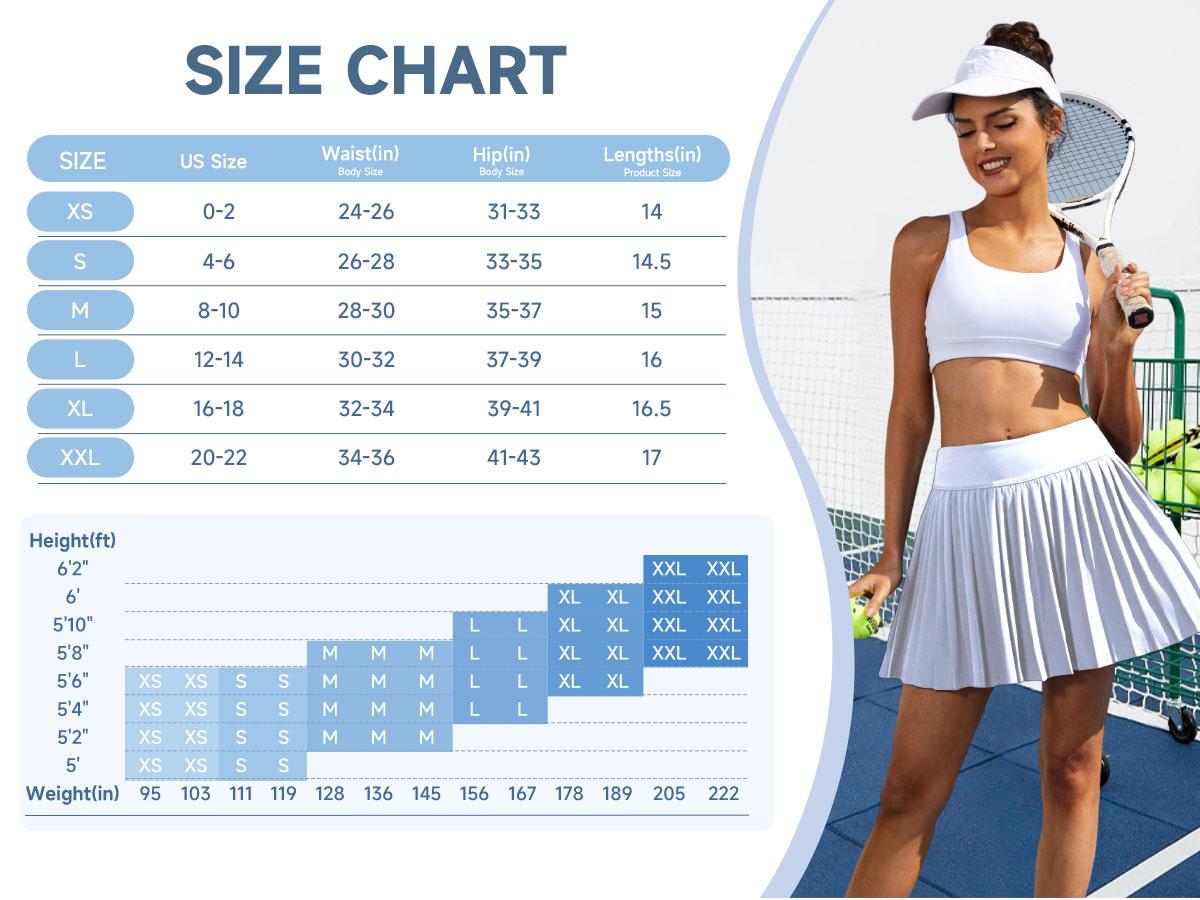 FireSwan Tennis Skirts for Women High Waist Pleated Skort Athletic Golf Outfits with Pockets Shorts