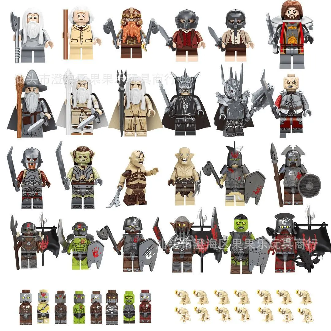 2026 Hot selling toys Building block elf archer humanoid doll, Orcs assembled children's educational toys, birthday gifts, cartoon characters dolls Internet-famous toy